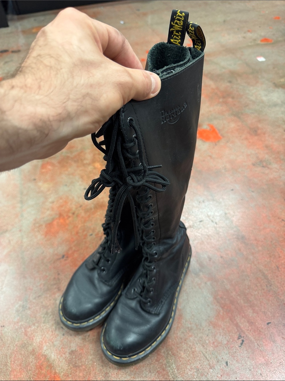 Dr. Martens 1B60 Bex Pisa Leather Knee High Boot Women’s 6